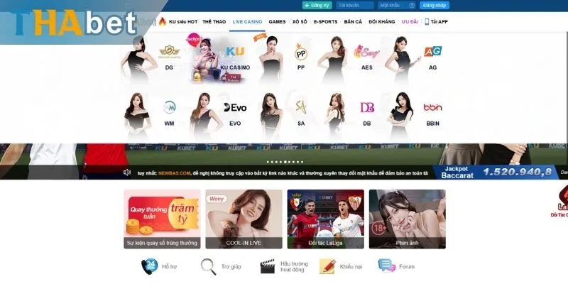 Giới thiệu chung về sân chơi Live casino Thabet nổi tiếng